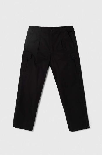 Bavlnené nohavice adidas Originals čierna farba, strih cargo, IR7737