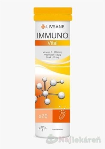 Livsane IMMUNO VITAL šumivé tablety 20 tabliet