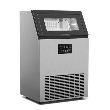 Klarstein Glacial priemyselný výrobník kociek ľadu 45 kg s LED displejom a okienkom