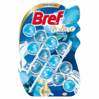 BREF TOILET FRESHENER 3X50 G BLUE AKTIV DE LUXE ROYAL ORCHID