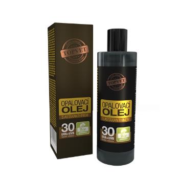 TOPVET Opalovací olej s astaxanthinem SPF30, 100 ml