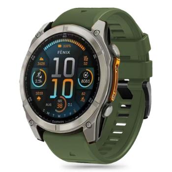 Tech-Protect Silicone Line remienok na Garmin Fenix 5x / 5x Plus / 6x / 6x Pro / 7x / 8 51mm, military green