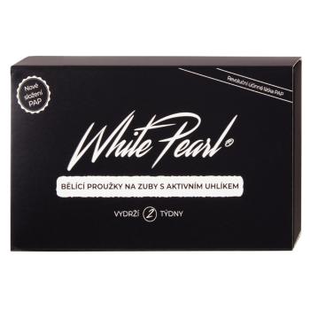 WHITE PEARL Bieliace prúžky na zuby s aktívnym uhlíkom Charcoal 28 kusov