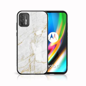 MY ART Silikónový kryt Motorola Moto G9 Plus WHITE STONE (011)