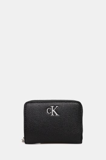 Peňaženka Calvin Klein Jeans dámska, čierna farba, LV04K1009G