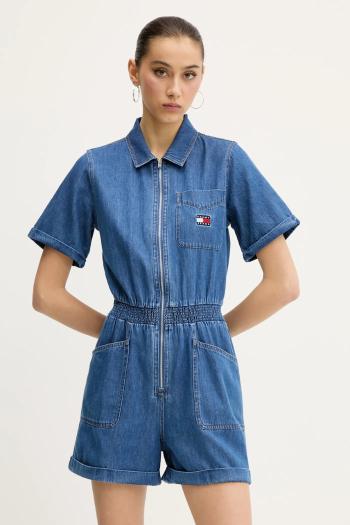 Rifľový overal Tommy Jeans bavlnené, s golierom, DW0DW20371