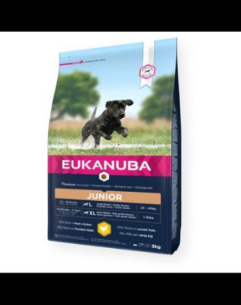 EUKANUBA Developing Junior Large Breed hrana uscata caini juniori talie mare, bogat in pui 3kg