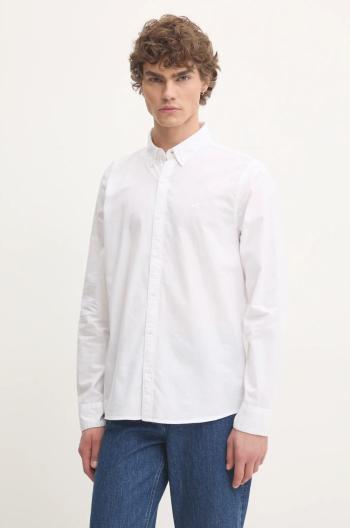 Košeľa Hollister Co. pánska, biela farba, regular, s golierom button-down, KI325-4056