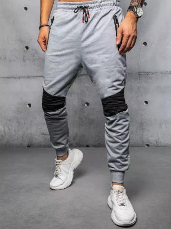 Svetlo-sivé tepláky v trendy prevedení