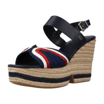 Tommy Hilfiger  ARTISANAL HIGH WEDGE  Sandále Modrá