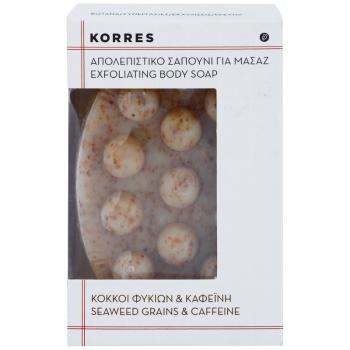 Korres Seaweed Grains & Kaffeine peelingové mydlo proti celulitíde 125 g