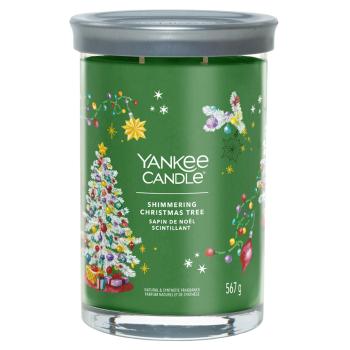 YANKEE CANDLE Signature Tumbler veľký Shimmering Christmas Tree 567 g