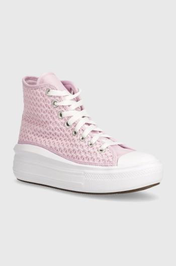 Detské tenisky Converse A07358C ružová farba