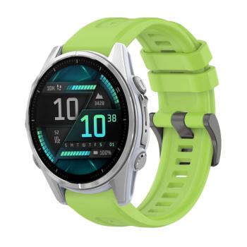 SILICONE Vymeniteľný remienok pre Garmin Fenix 8 43mm svetlozelený