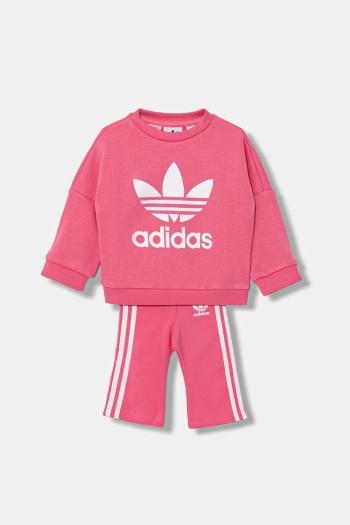 Detská tepláková súprava adidas Originals ružová farba, JY1109