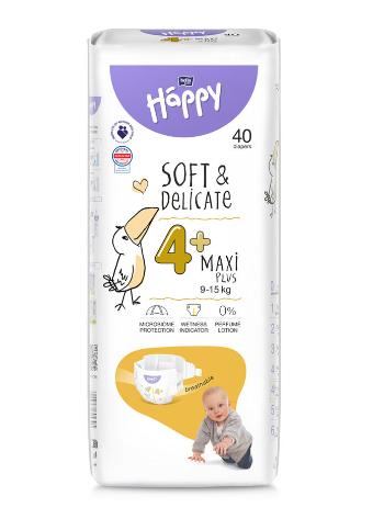 BELLA HAPPY Baby Plienky jednorazové Maxi Plus 9-15 kg 40 ks