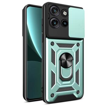 RING CAMERA Kryt s držiakom pre Motorola Edge 50 Neo zelený