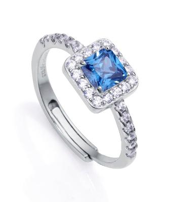 Viceroy Elegantný strieborný prsteň so zirkónmi Clasica 13154A013 53 mm