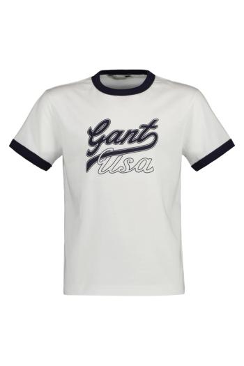 PÓLÓ GANT CROPPED SS T-SHIRT WHITE