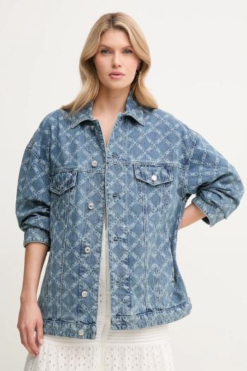 Rifľová bunda MICHAEL Michael Kors dámska, prechodná, oversize, MS51020H2P