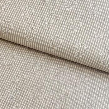 Dekoračná látka Linenlook Iconic Anchor Stripe linen