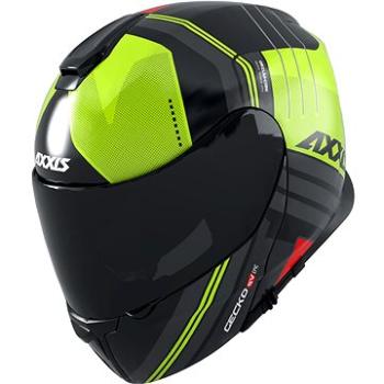 Axxis Gecko SV ABS epic b3, výklopná helma lesklá fluórová žltá (MOTO32248nad)