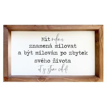 Bohemia Gifts Dekoračný obrázok - Mít rodinu, 20 x 35 cm