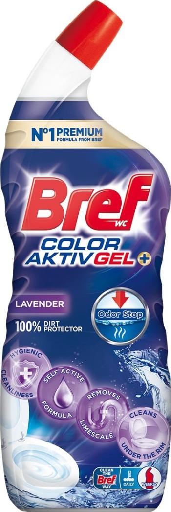 WC gél Bref Excellence Gel Color Aktiv+ WC tisztító 100%-os szennyeződések elleni védelem 0,7 l