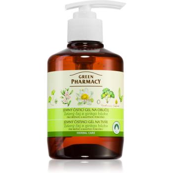 Green Pharmacy Green Tea Face Wash jemný čistiaci gél pre mastnú a zmiešanú pleť 270 ml