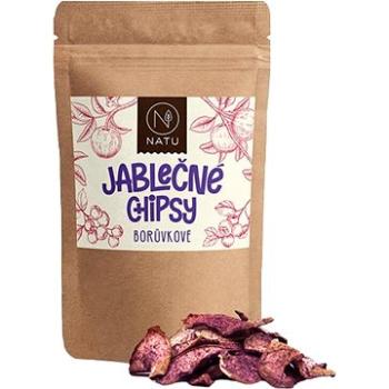 NATU Jablečné chipsy borůvkové 45 g (8596299010087)