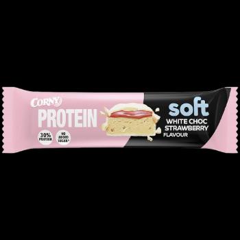 CORNY Proteín SOFT, Biela čokoláda-jahoda 45 g