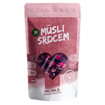 TOPNATUR Müsli srdcom malina & belgická čokoláda 250 g