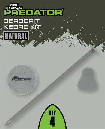 Fox rage predator sada ležiace nástrahy deadbait kebab kit - natural