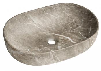 SAPHO - CALEO keramické umývadlo na dosku 60x42cm, breccia marmor CA590BM