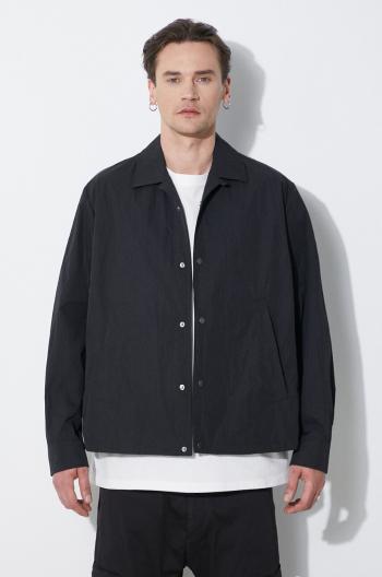 Bunda Neil Barrett Boxy Coach Jacket pánska, čierna farba, prechodná, MY11097A-Y039-001N