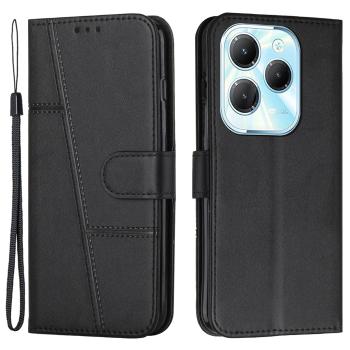STITCHED Peňaženkový kryt pre Infinix Hot 40 / Hot 40 Pro čierny