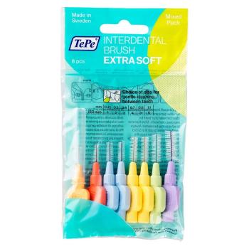 TEPE Medzizubná kefka Extra Soft start MIX 8 ks