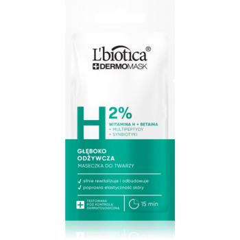 L’biotica DermoMask H 2% hĺbkovo vyživujúca maska na tvár 8 ml