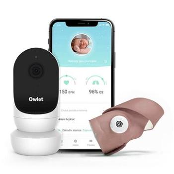 Owlet Monitor Duo - Inteligentná ponožka Owlet Smart Sock 3 (Matne ružová) & kamera Owlet Cam 2 (Bie (850038861353)