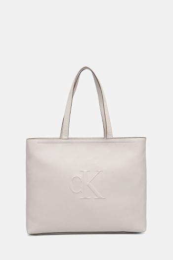 Taška Calvin Klein Jeans béžová farba, LV04K3070G