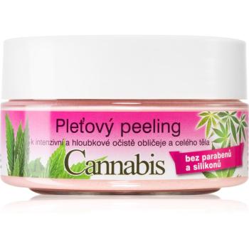 Bione Cosmetics Cannabis pleťový peeling na tvár a telo 200 g