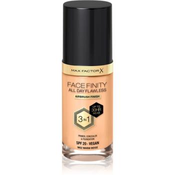 Max Factor Facefinity All Day Flawless dlhotrvajúci make-up SPF 20 odtieň 62 Warm Beige 30 ml