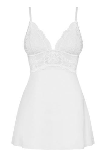 Biela babydoll košieľka Babydoll & thong 810