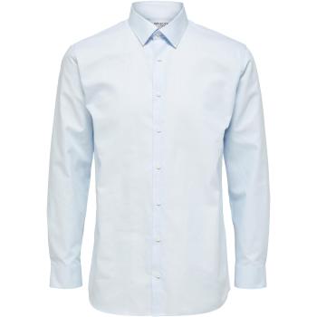 Selected  SLHREGETHAN SHIRT LS CLASSIC B NOOS 16086754  Košele s dlhým rukávom Modrá