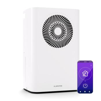 Klarstein CircleDry Smart 16 L odvlhčovač vzduchu, 16 L/deň, 290 W, 32 m², WiFi, časovač, filter