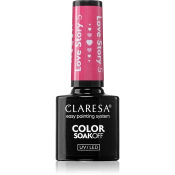 Claresa SoakOff UV/LED Color Love Story géles körömlakk árnyalat 5 5 g