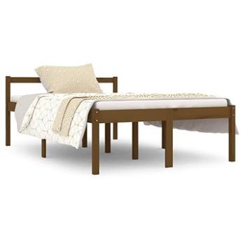 Rám postele medovo hnedý masívne drevo 120 × 190 cm Small Double, 810587