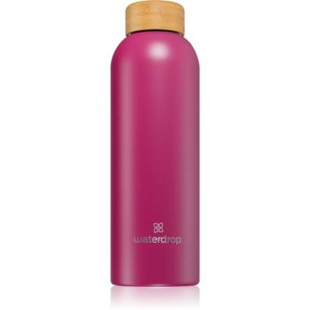 Waterdrop Thermo Steel fľaša na vodu z nehrdzavejúcej ocele farba Pink Matt 600 ml