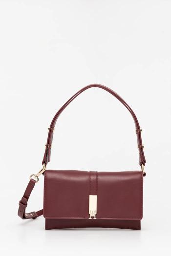 Kabelka Tommy Hilfiger bordová farba, AW0AW16893