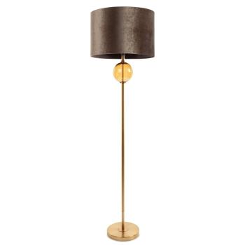 ArtFir Stojaca lampa LEONA 03 | hnedá/zlatá 46 x 31 x 165 cm